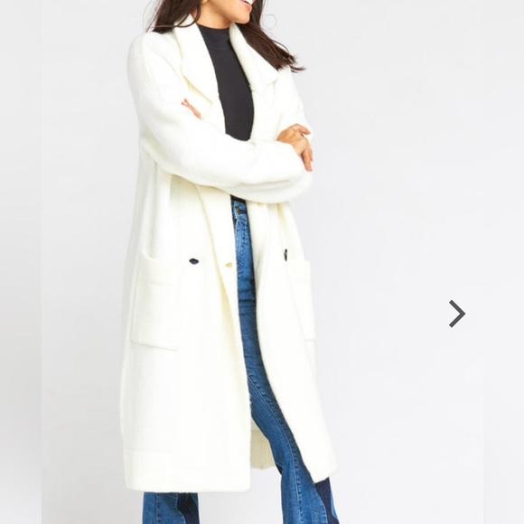 Show Me Your Mumu Melrose Sweater Cardigan/Jacket White Cream NWT size XS - Picture 3 of 4